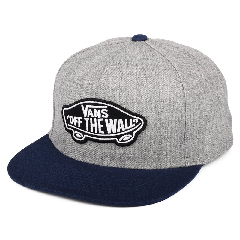 Vans Hats Classic Patch Snapback Cap – Grey-Blue Adjustable