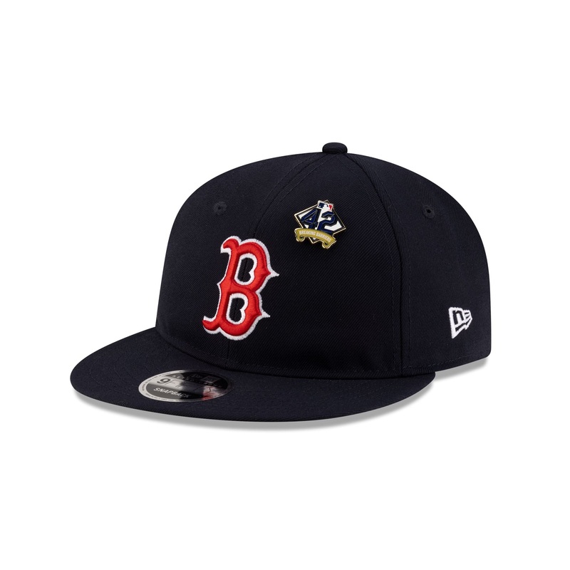 Boston Red Sox Jackie Robinson Day 2025 Retro Crown 9FIFTY Snapback Hat One Size