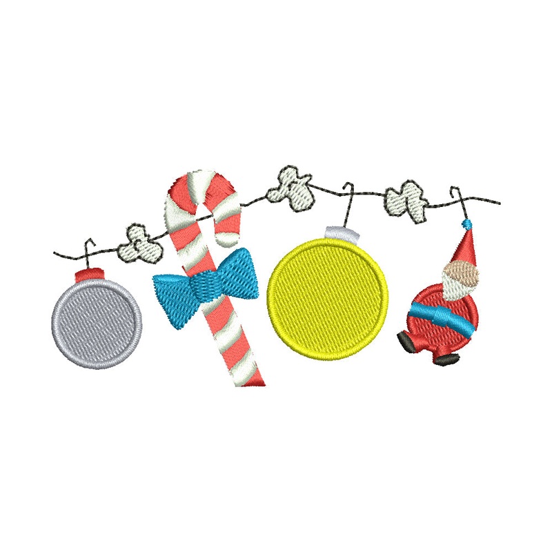 Christmas Garland Elf Candy Default Title One Size