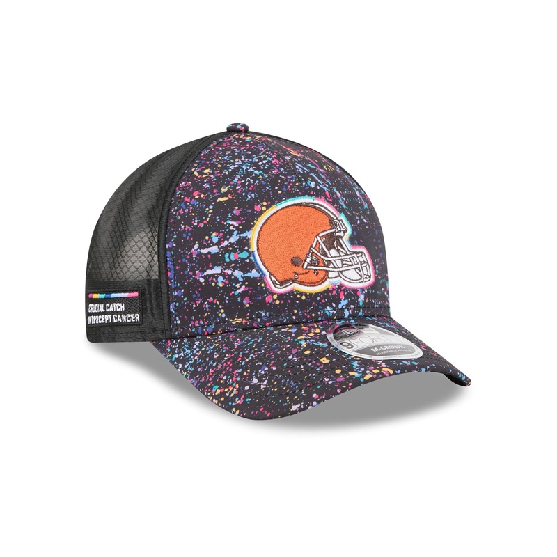 Cleveland Browns 2025 Crucial Catch 9FORTY M-Crown A-Frame Trucker Hat One Size