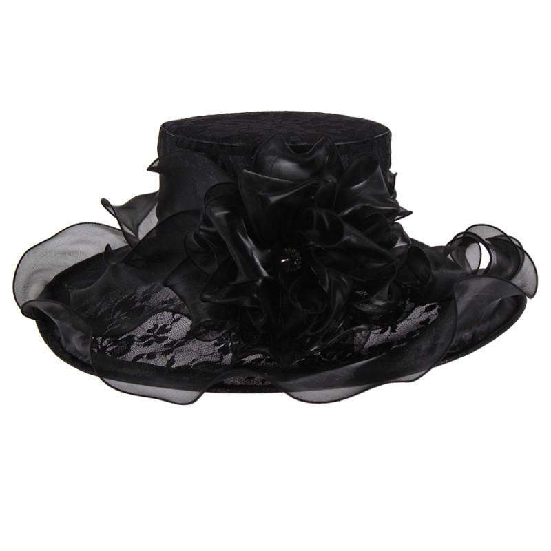 Crushable Lace Organza Hat – Kentucky Derby Collection Black