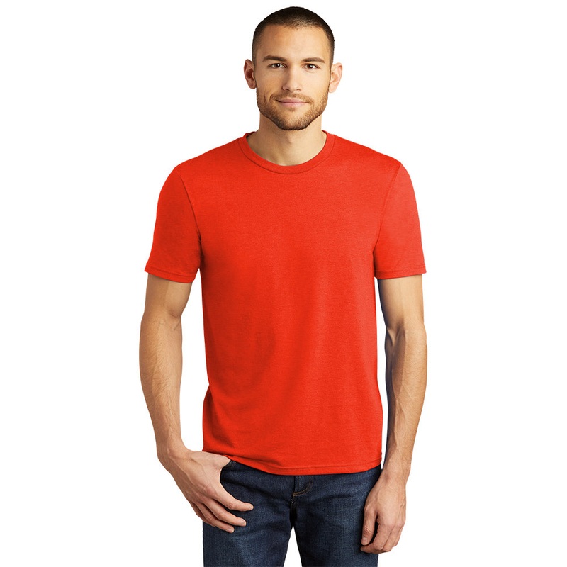 District DM130 Perfect Tri Tee – Deep Orange Heather Deep Orange Heather XS