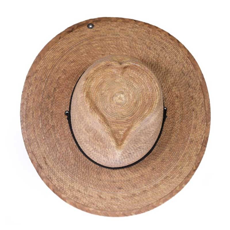 Have a Heart Palm Hat with Chin Cord – Peter Grimm Headwear Burnt Palm Large (59 cm)