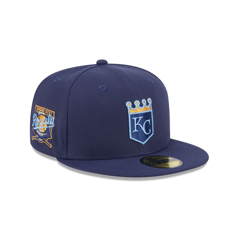 Kansas City Royals Blue Tartan 59FIFTY Fitted Hat 7