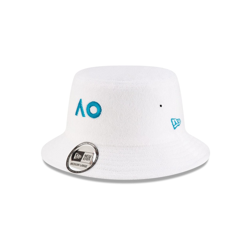 2025 Australian Open White Reversible Bucket Hat S/M