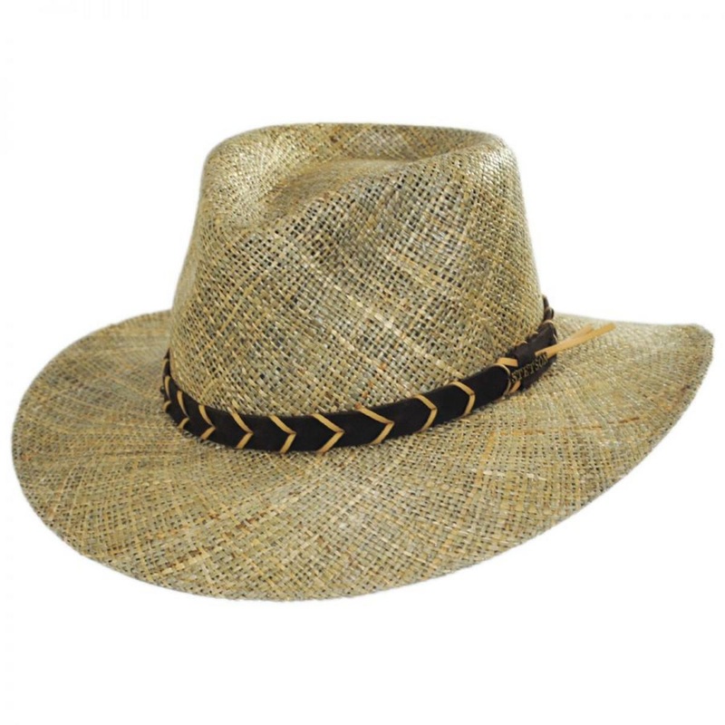 Alder Seagrass Straw Outback Hat WHEAT S
