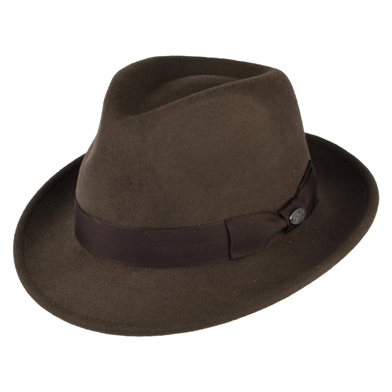 Bailey Hats Maglor Wool Felt Trilby Hat – Chocolate S