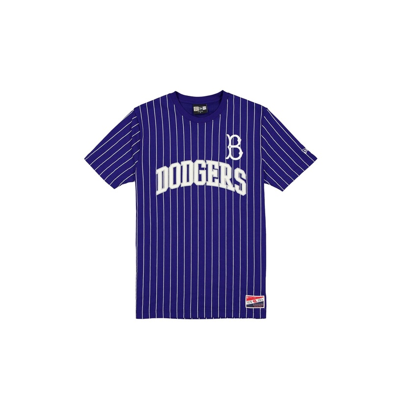 Brooklyn Dodgers Throwback Pinstripe Wordmark T-Shirt S