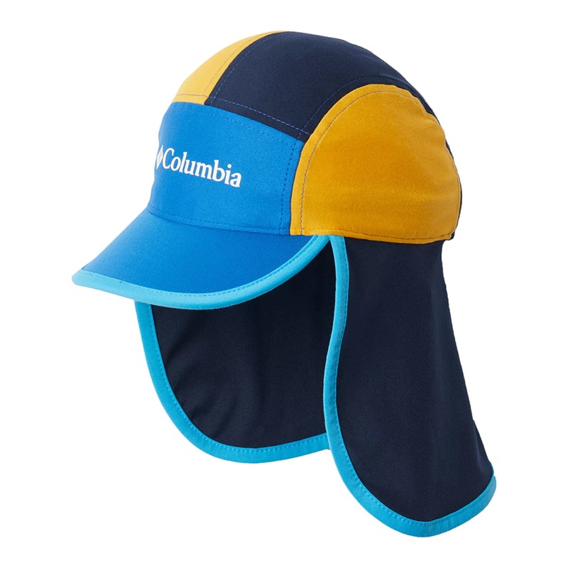 Columbia Hats Kids Cachalot II Flap Cap – Blue-Yellow-Navy Kids – 1-Size