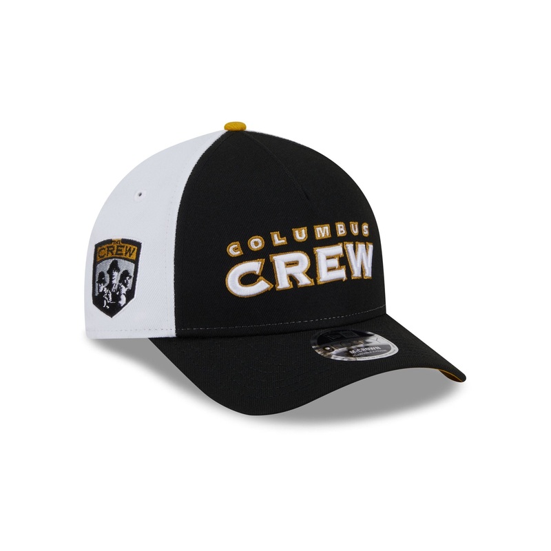 Columbus Crew 2025 Jersey Hook Black 9FORTY M-Crown A-Frame Snapback Hat One Size