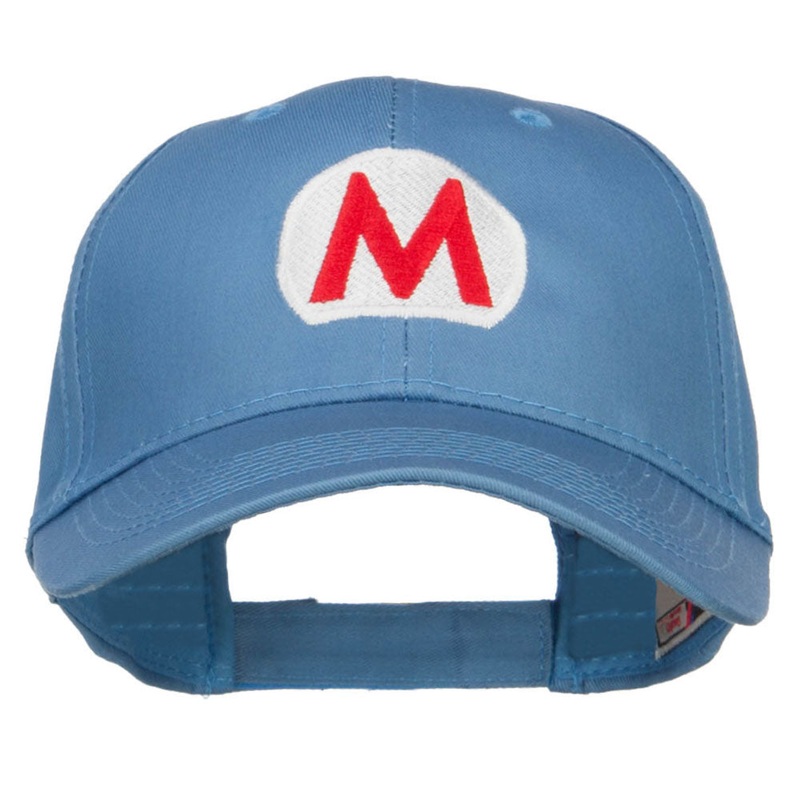 Ice Mario Luigi Embroidered Cap Red One Size