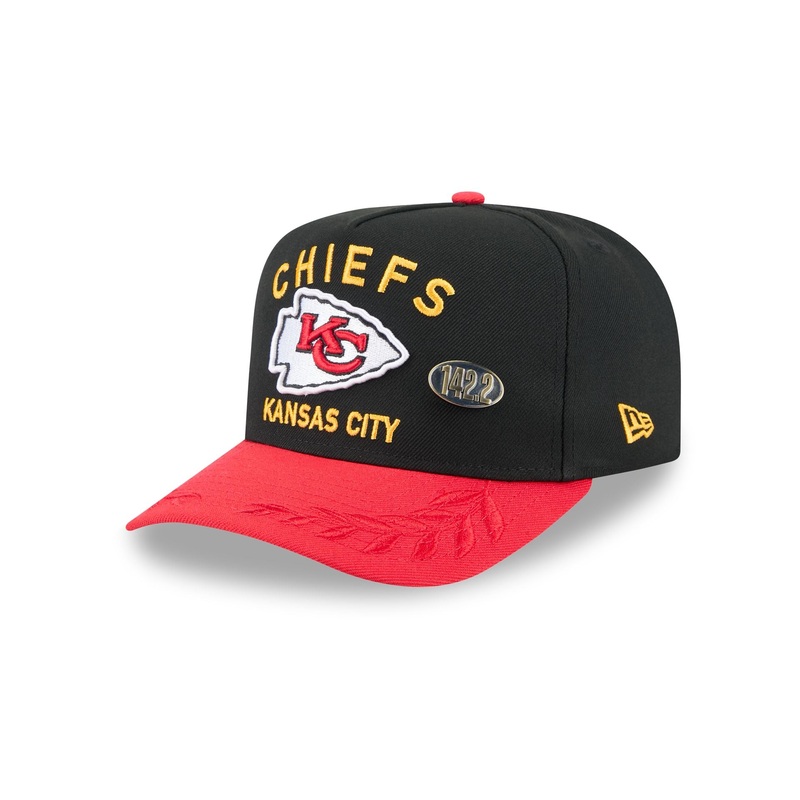 Kansas City Chiefs 2025 Draft Black 59FIFTY A-Frame Fitted Hat 7