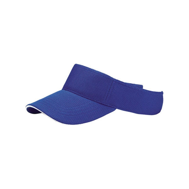 Mega Cap 4044 Athletic Mesh Visor BLK-WT