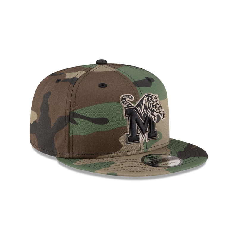 Memphis Tigers Woodland Camo 9FIFTY Snapback Hat One Size
