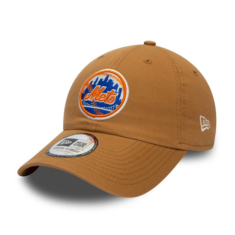 New Era 9TWENTY New York Mets Baseball Cap – MLB League Essential CC – Wheat Adjustable