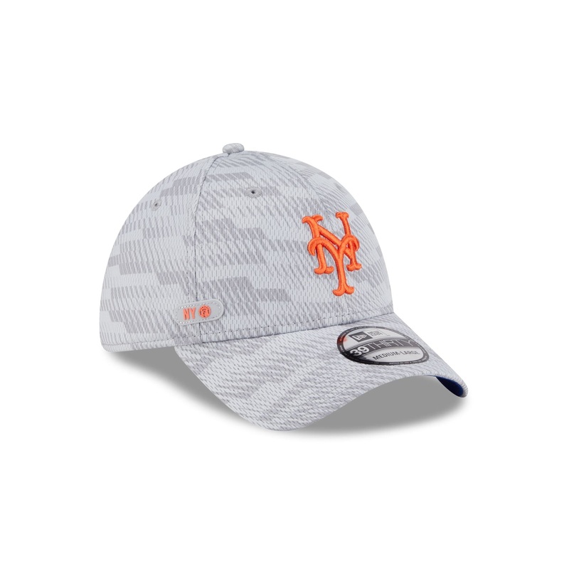 New York Mets 2025 Clubhouse Gray 39THIRTY Stretch Fit S/M
