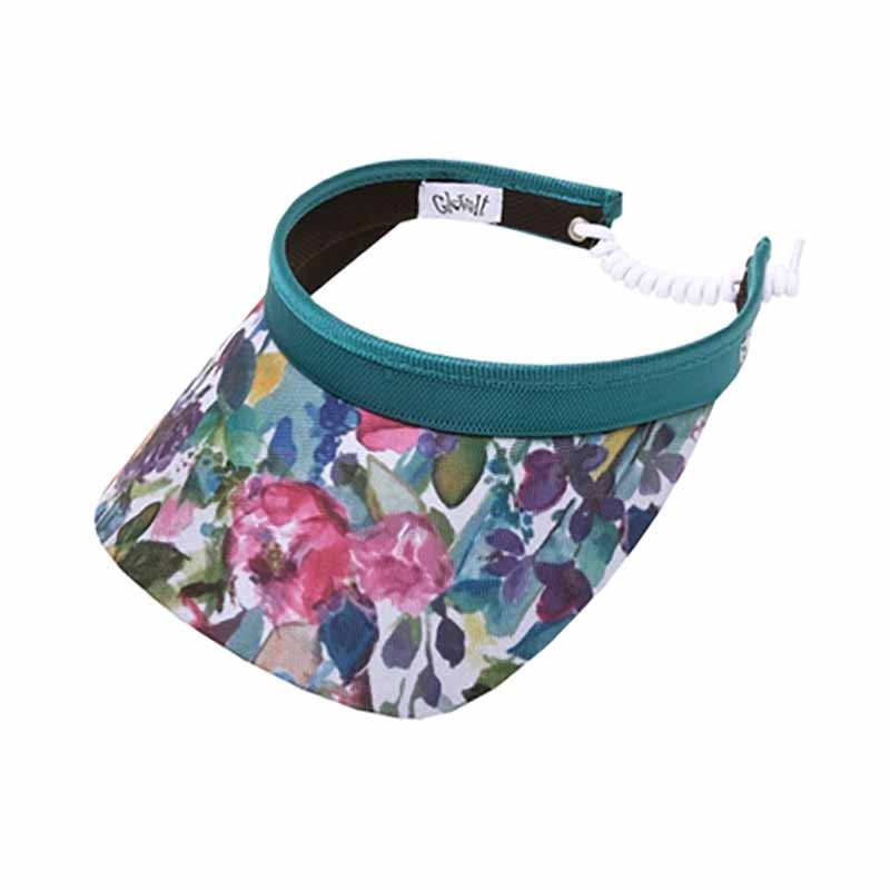 Painted Meadow Golf Sun Visor with Coil Lace by GloveIt Green