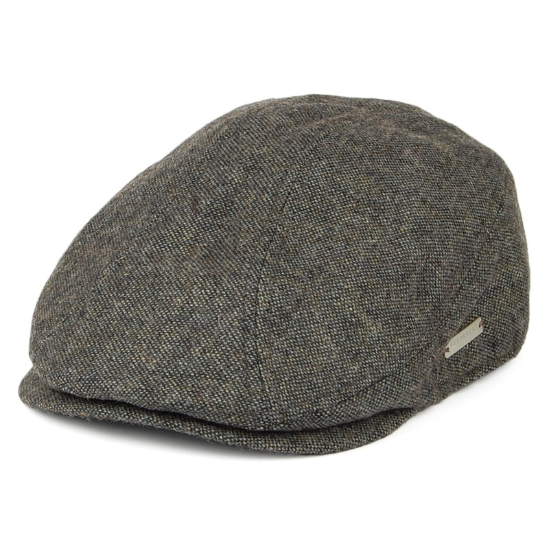 Seeberger Hats Flat Cap with Earflaps – Grey M