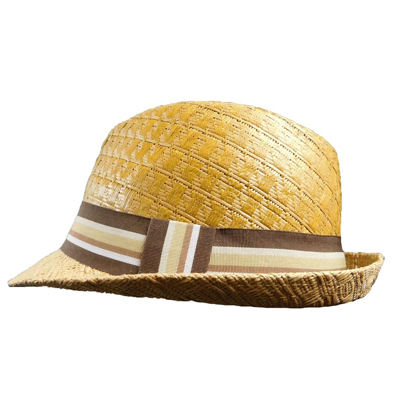 Toyo Braid Toast Fedora Hat M Toast