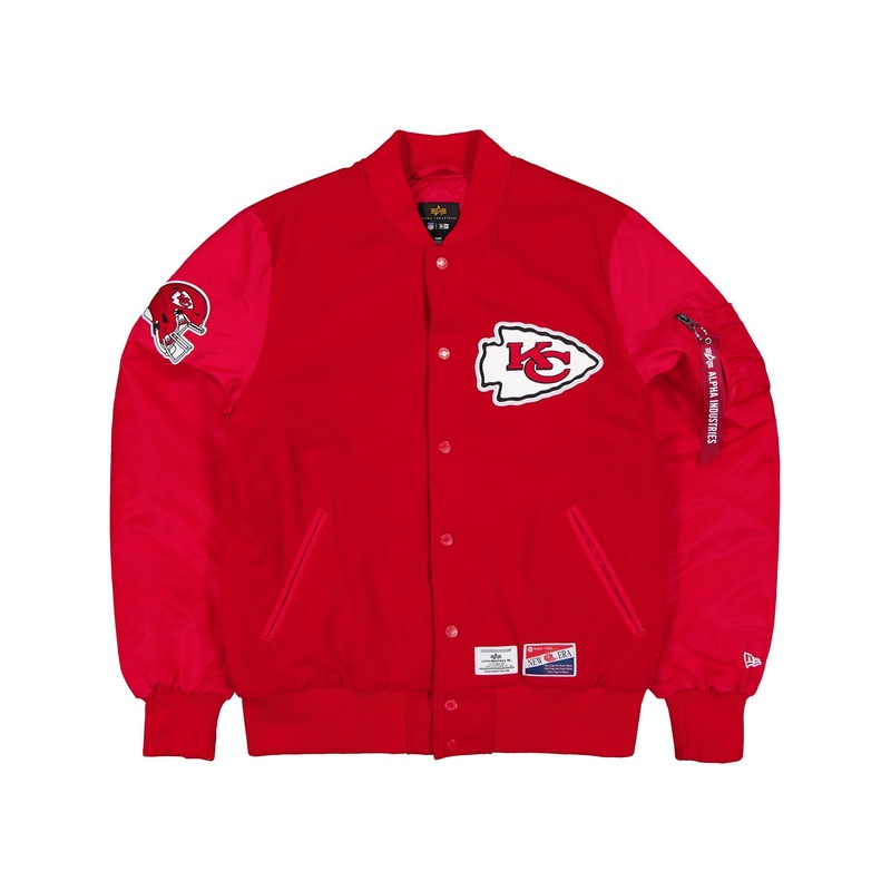 Alpha Industries x Kansas City Chiefs MA-1 Wool Varsity Jacket S