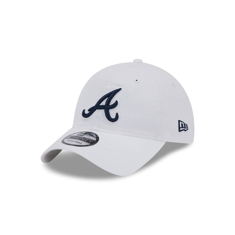 Atlanta Braves White 9TWENTY Adjustable Hat One Size