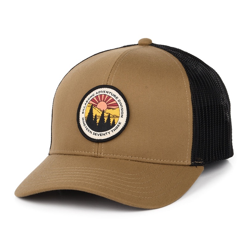 Billabong Hats Walled ADIV Trucker Cap – Sand-Black Adjustable