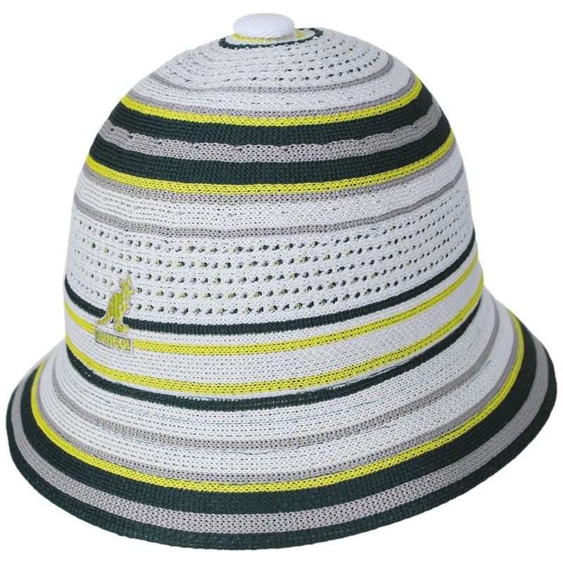 Clubhouse Stripe Casual Bucket Hat WHITE/MASTERS GREEN S