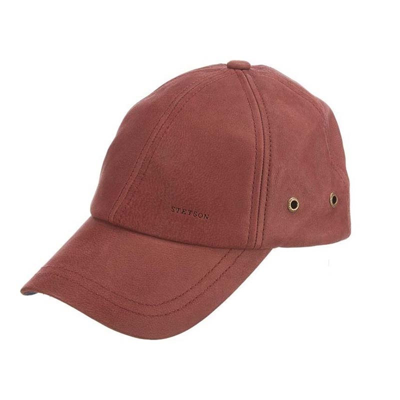 Coconino Lamb Leather Baseball Cap – Stetson Hat Black OS