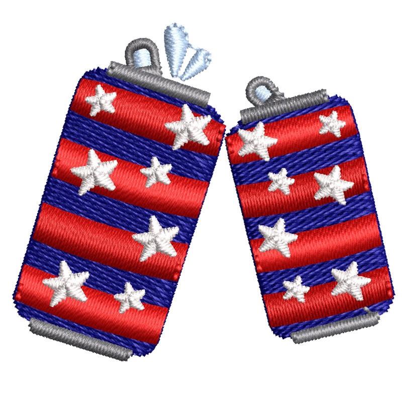 Flag Pattern Soda Flag Pattern Soda One Size