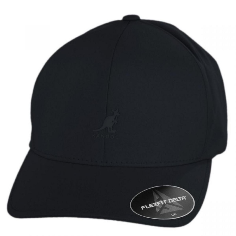 Flexfit Delta Tech Fitted Baseball Cap BLACK S/M