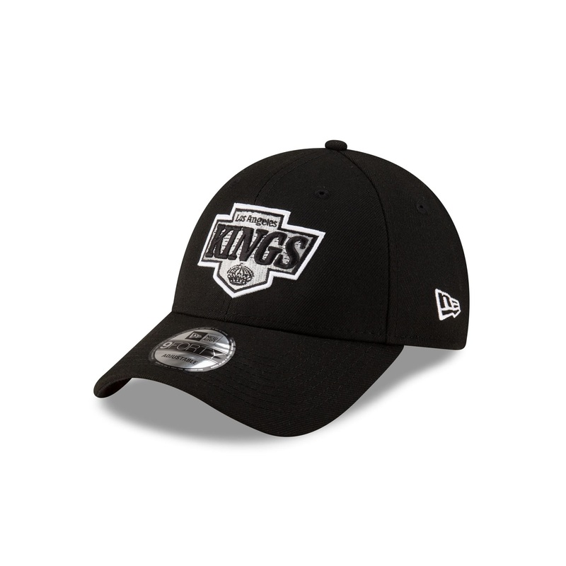 Los Angeles Kings Black 9FORTY Adjustable Hat One Size