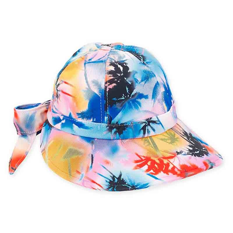 Lycra Performance Tie Dye Facesaver Cap – Sun ‘N’ Sand Hats Multicolor M/L (58.5 cm)