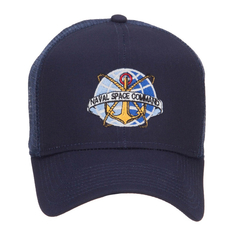 Naval Space Command Embroidered Mesh Cap Navy One Size