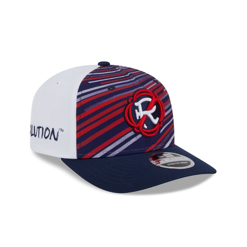 New England Revolution 2025 Jersey Hook Multicolor 9SEVENTY Stretch-Snap Hat One Size