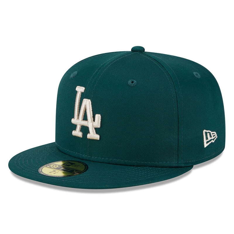 New Era 59FIFTY L.A. Dodgers Baseball Cap – MLB League Essential – Dark Green-Stone 7