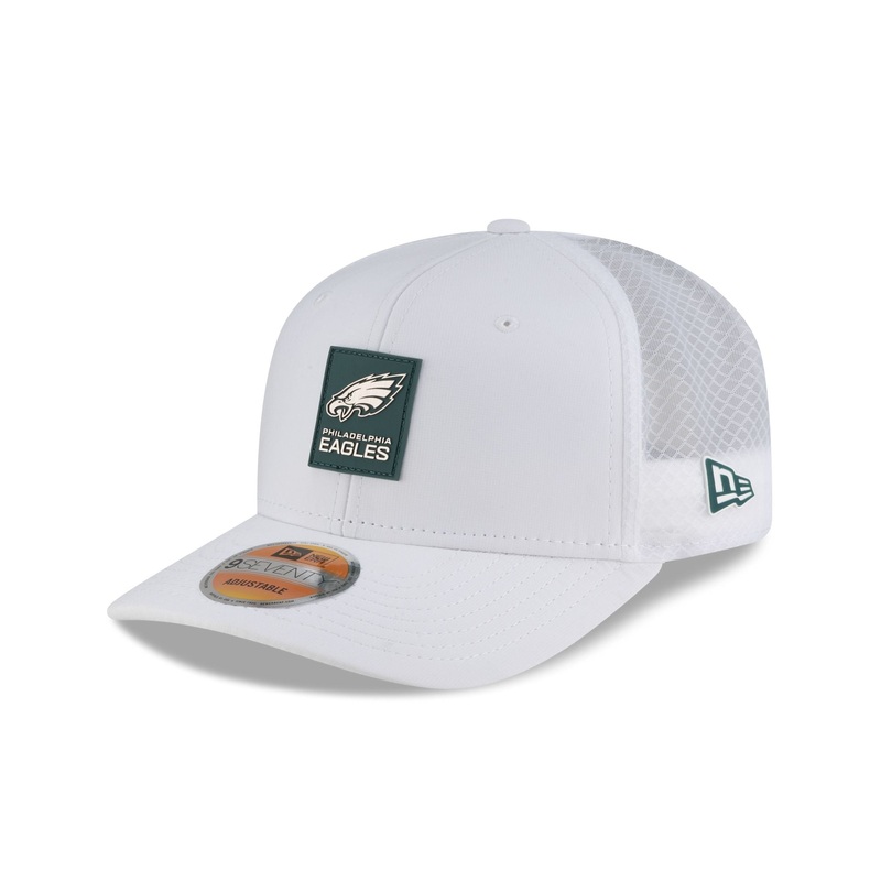 Philadelphia Eagles 2025 Sideline Hot Weather White 9SEVENTY Trucker Hat One Size