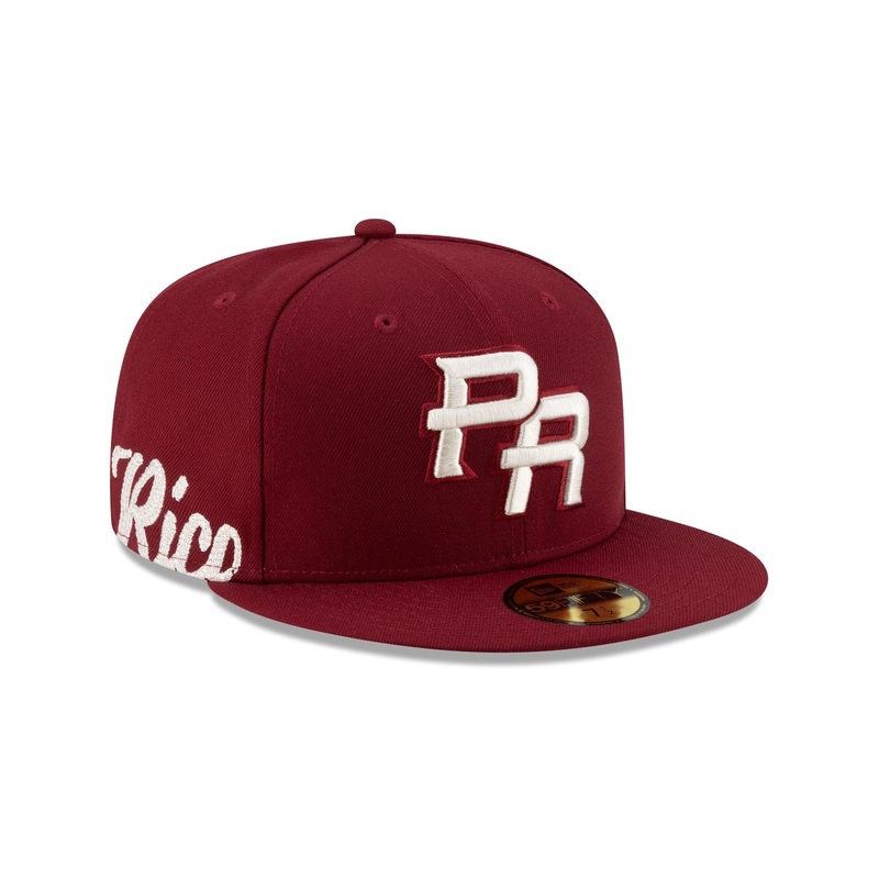 Puerto Rico Maroon 59FIFTY Fitted Hat 7