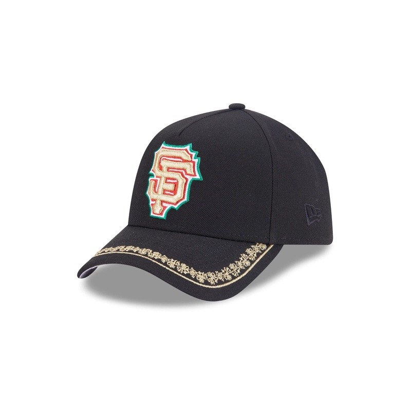 San Francisco Giants Ornate Visor 9FORTY A-Frame Snapback Hat One Size