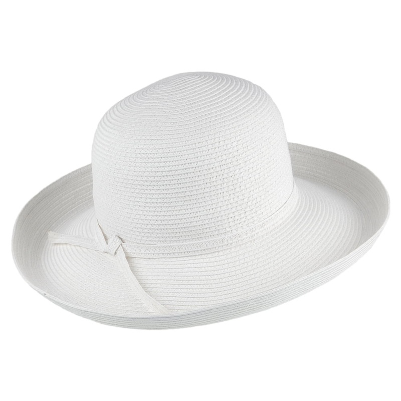 sur la tte Womens Traveller Packable Sun Hat White Wholesale Pack Prepack