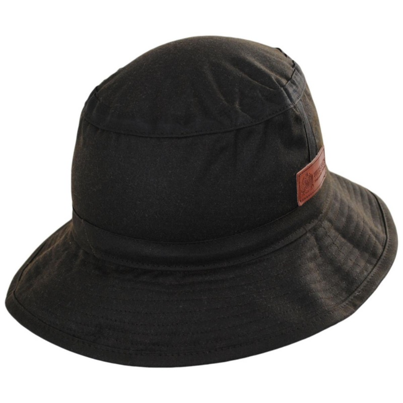 The Storm Waxed Cotton Bucket Hat BROWN S