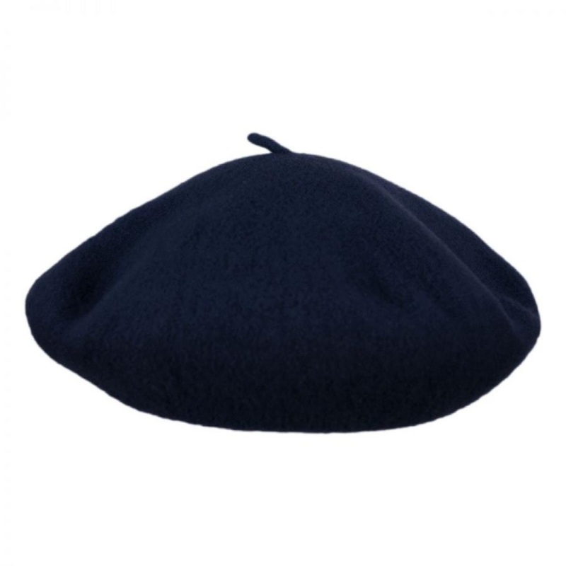 Anglobasque Wool Beret DARK BLUE S