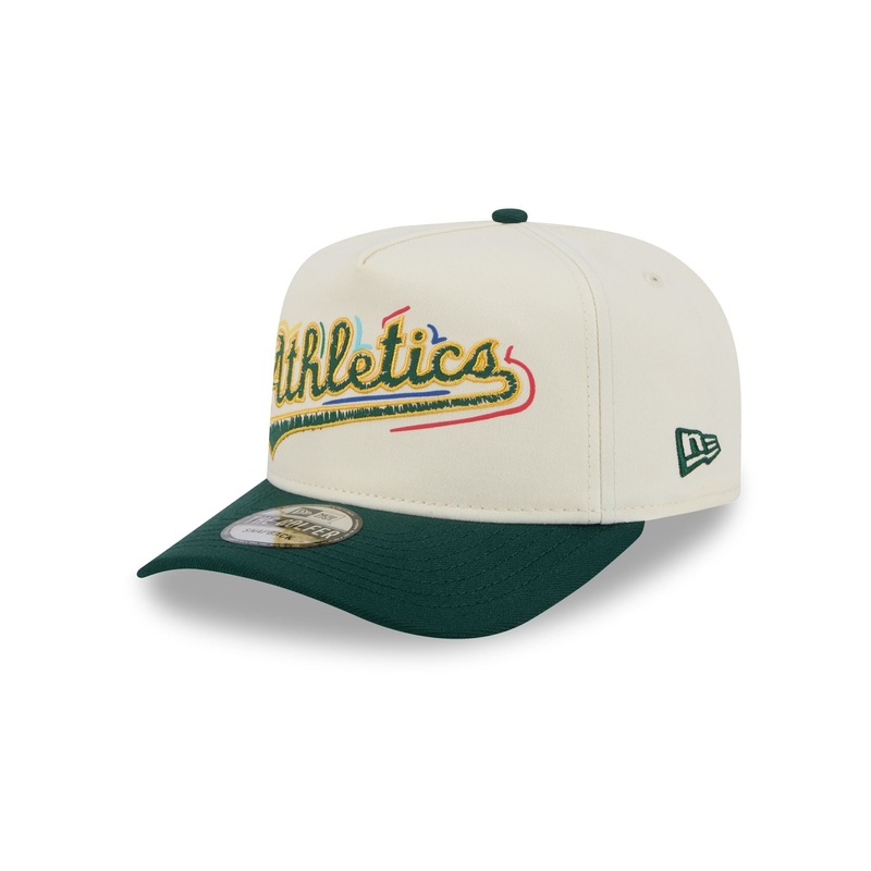 Athletics Team Scribble Golfer Hat One Size
