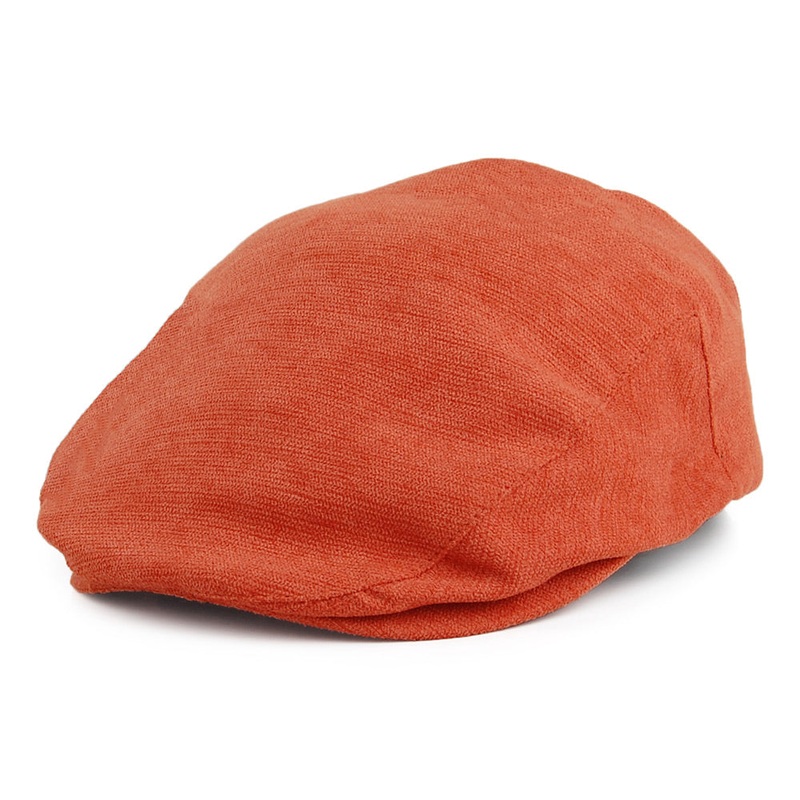 Brixton Hats Hooligan Flat Cap – Terracotta Small-56cm