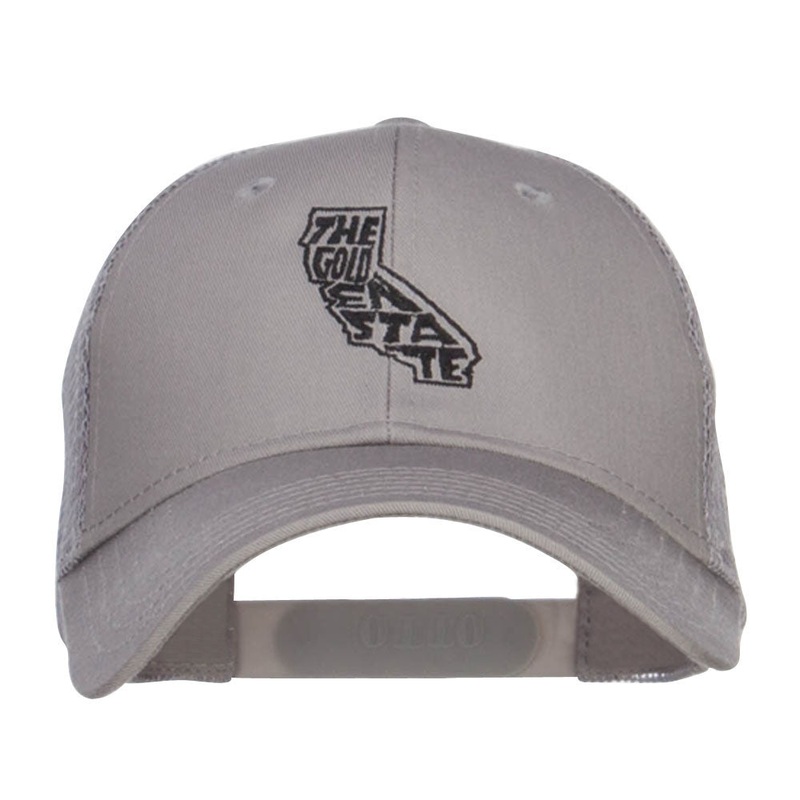 California Golden State Embroidered Trucker Cap Grey One Size
