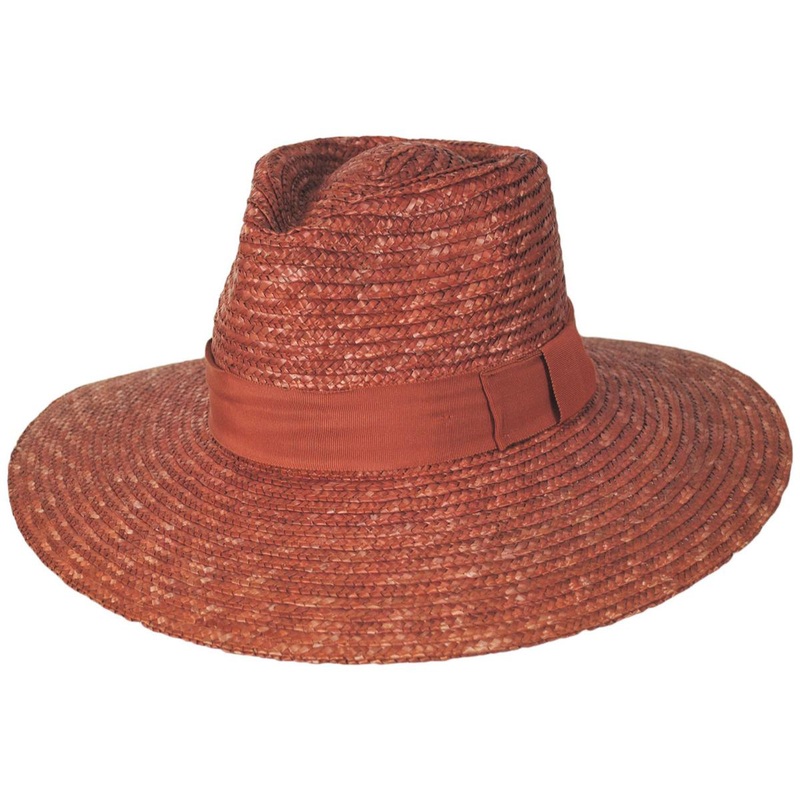 Joanna Wheat Straw Fedora Hat – Phoenix Orange PHOENIX ORANGE XS