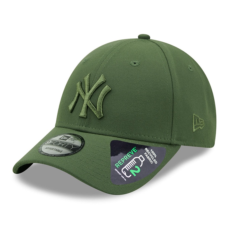 New Era 9FORTY New York Yankees Snapback Cap MLB Tonal Repreve – Olive Adjustable