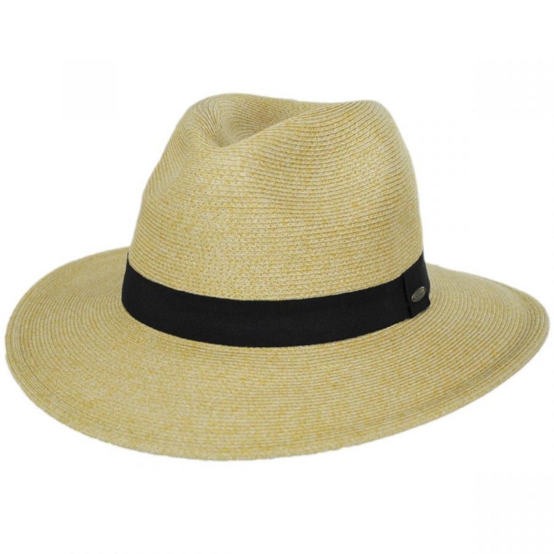 Slider Toyo Straw Safari Fedora Hat TOAST S/M