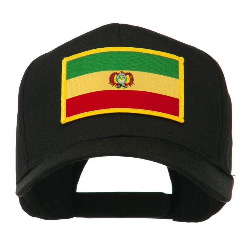 South America Flag Embroidered Patched Cap Bolivia One Size