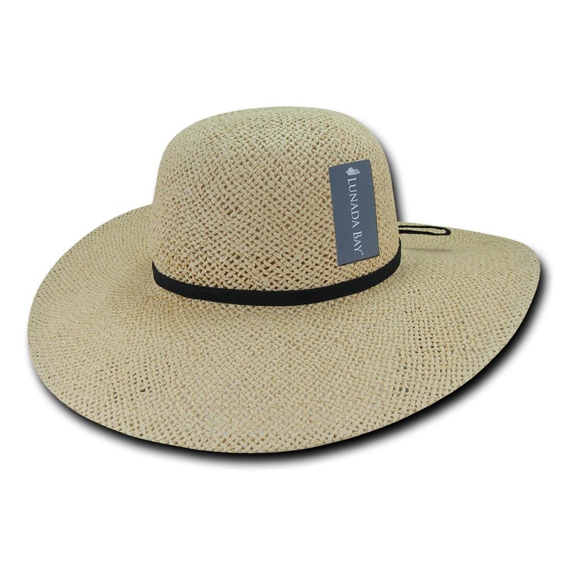 Women’s Paper Braid Straw Hat, Style LM – L004 Natural