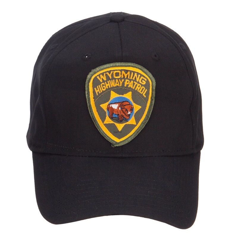 Wyoming Highway Patrol Patched Cap Black One Size